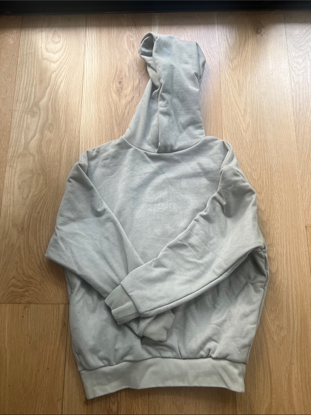 adidas Light Gray Hooded Sweater